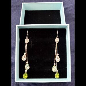 NWOT Teardrop Crystal Drop Earrings
